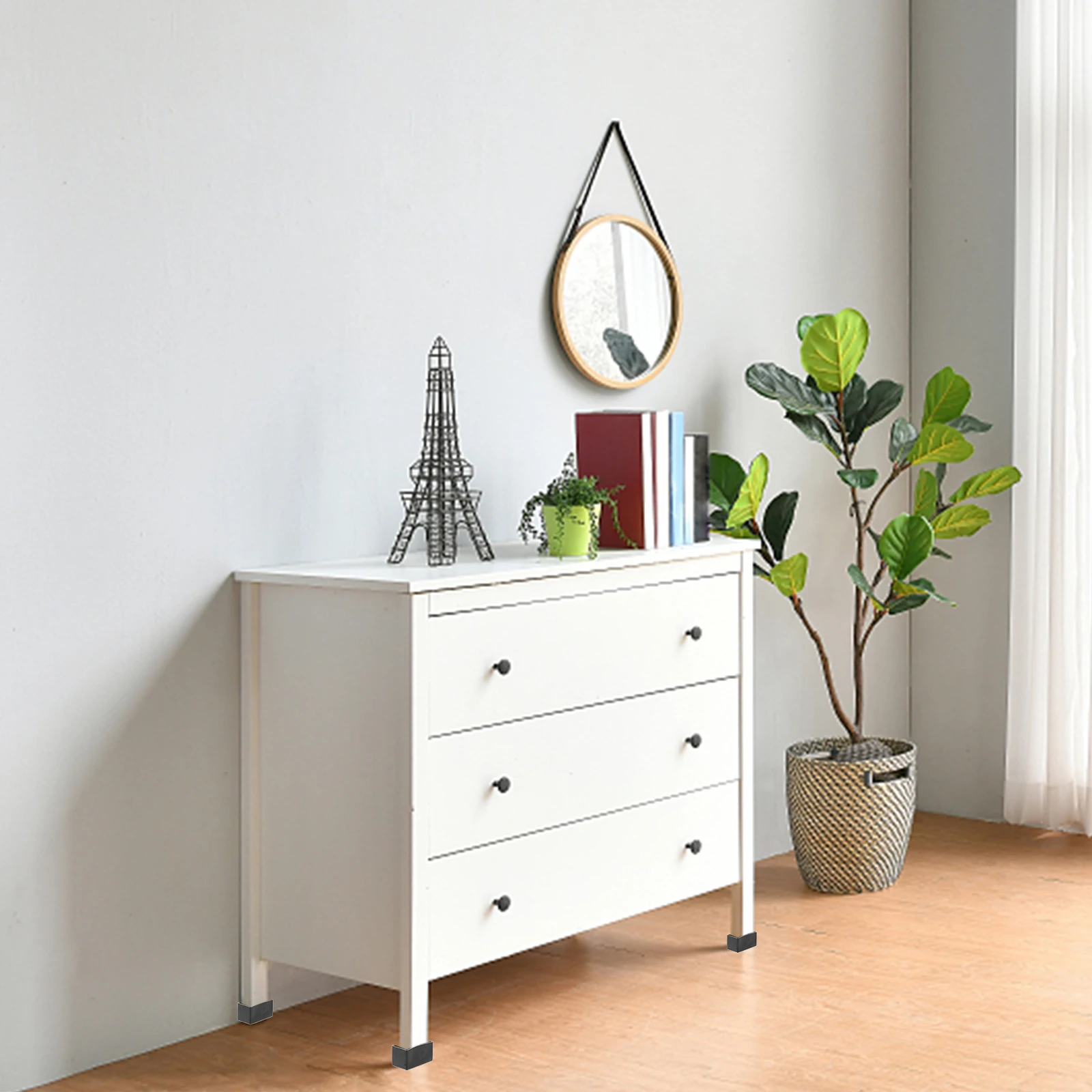 

20Pcs Chair Leg Covers Rubber Floor Protectors Furniture Leg Pads Easy Installation Anti-Scratch for Hardwood Floors