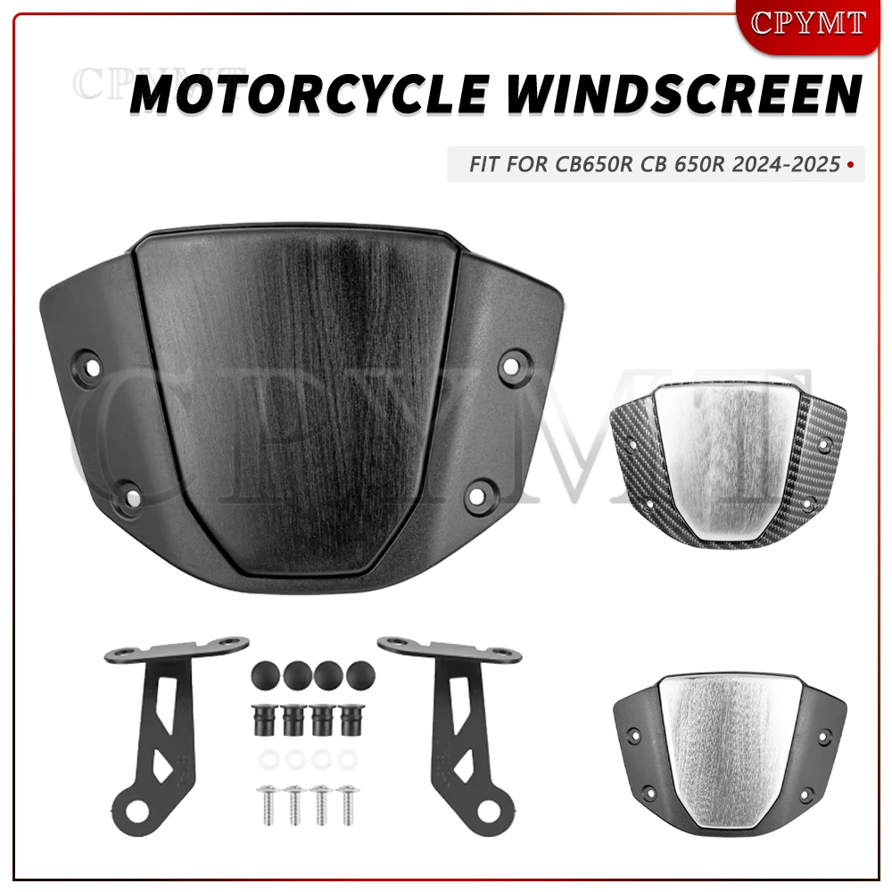 

Ветровое стекло для мотоцикла CB650R CB 650R 2025 2024, спортивный ветрозащитный дефлектор, кронштейн для визора