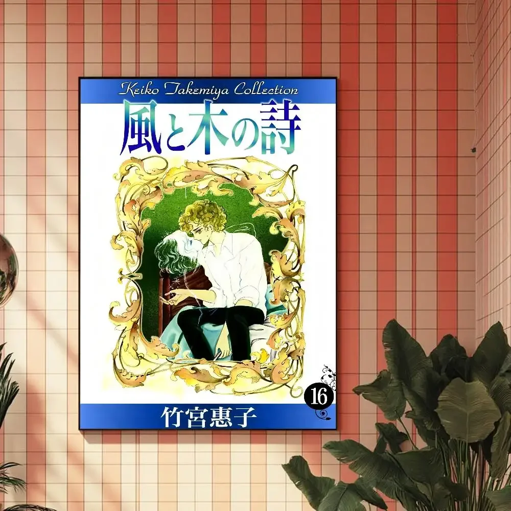 أنيمي K-Kaze To Ki No Uta ملصق HD ديكور المنزل لزجة جدار مقاوم للماء غرفة المعيشة المنزلي بار ديكور جمالي