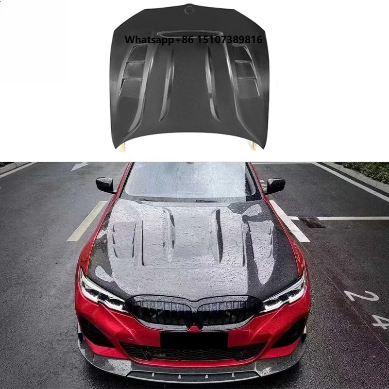 

G20 G21 G28 Carbon Hood for 3 Series G20 G21 G28 VS Style Engine Cover Real Carbon Fiber Car Hood Bonnet Cover