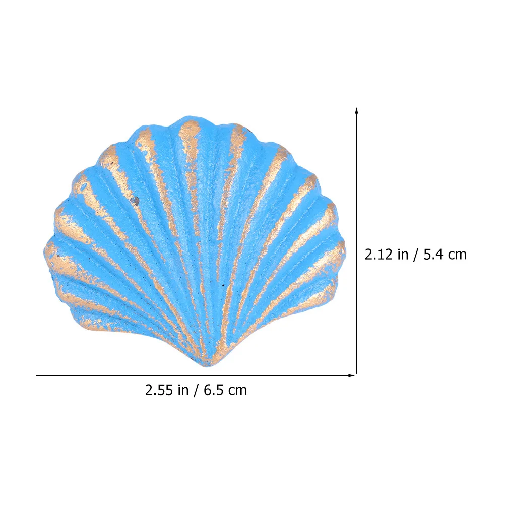 

2Pcs Shell Shaped Cabinet Handles Vintage Scallop Style Drawer Pulls for Wardrobe Dresser Door Knobs Metal Furniture