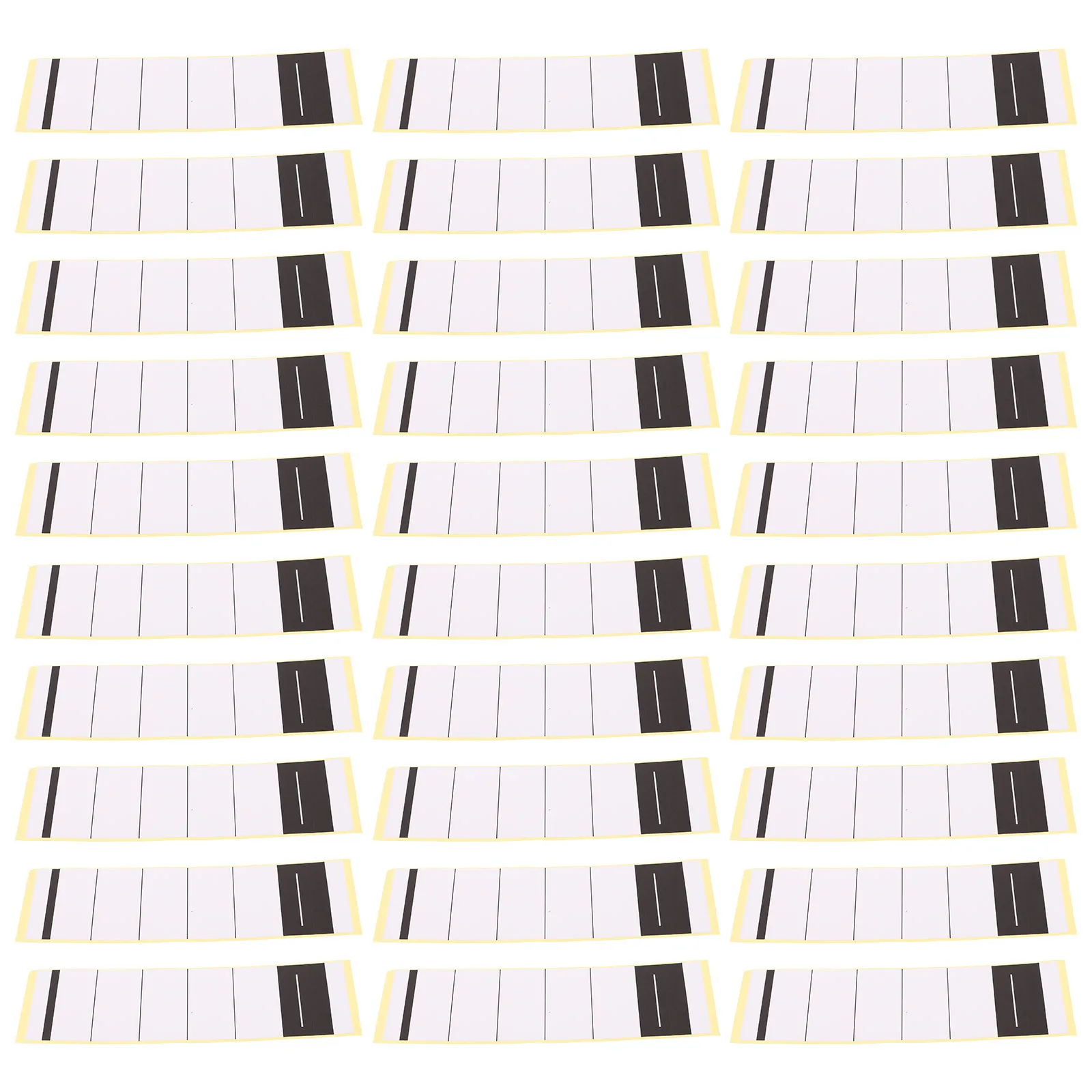 50 pcs Stiker Label Tulang Belakang Folder Kosong Perekat Diri Untuk Binder File Kartu Indeks Kantor Sekolah Arsip Penyimpanan Laboratorium Pengarsipan