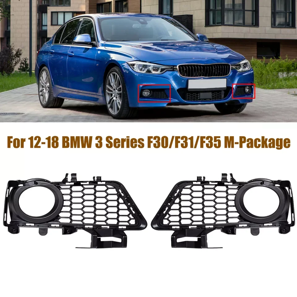 

Front Bumper Grille For BMW 3 Series F30 F31 F35 M-Package 2012 2013 2014 2015 2016 2017 2018 Fog Light Cover Grill 51118062631