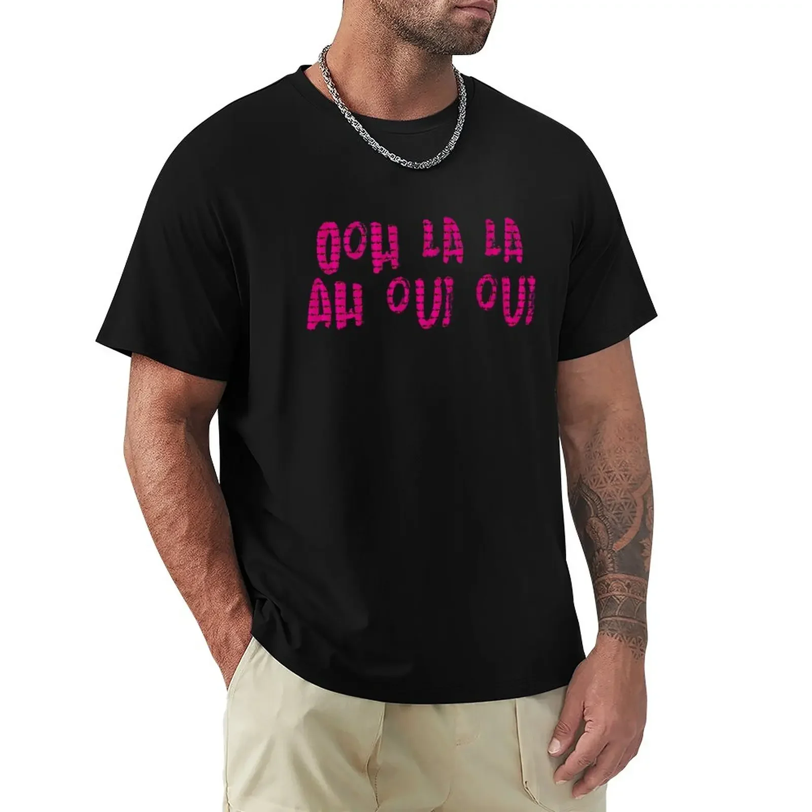 OOH LA LA, AH OUI OUI | RTJ T-Shirt oversizeds Short sleeve tee t shirts for men cotton