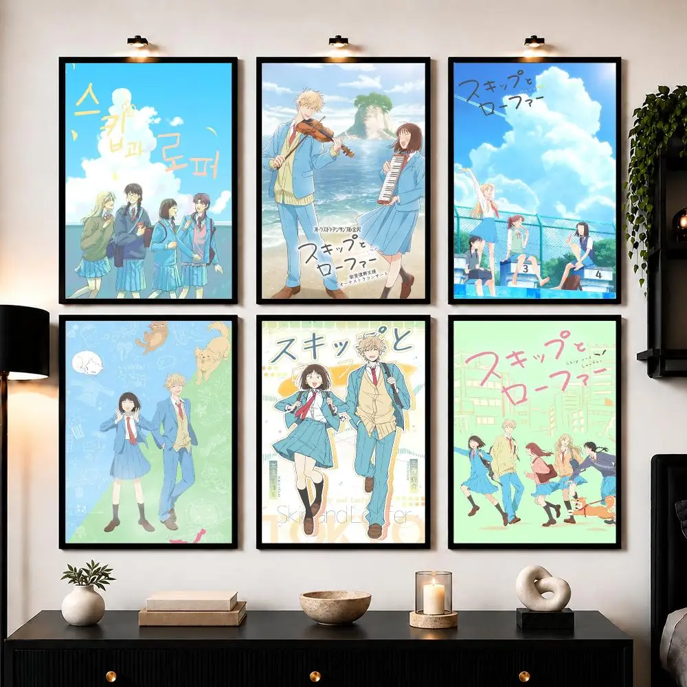 Romance Anime S-Skip and Loafer Poster Wall Art Print Sticker for Bedroom Living Room Dorm Office Modern Home Decor