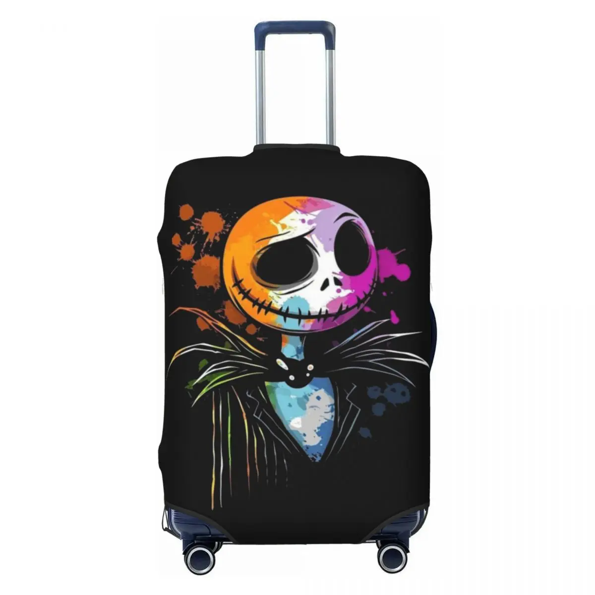 

Custom Jacks Movie Skellingtons Material Pigment Luggage Cover Protector Cute Travel Suitcase Covers for 18-32 Inch