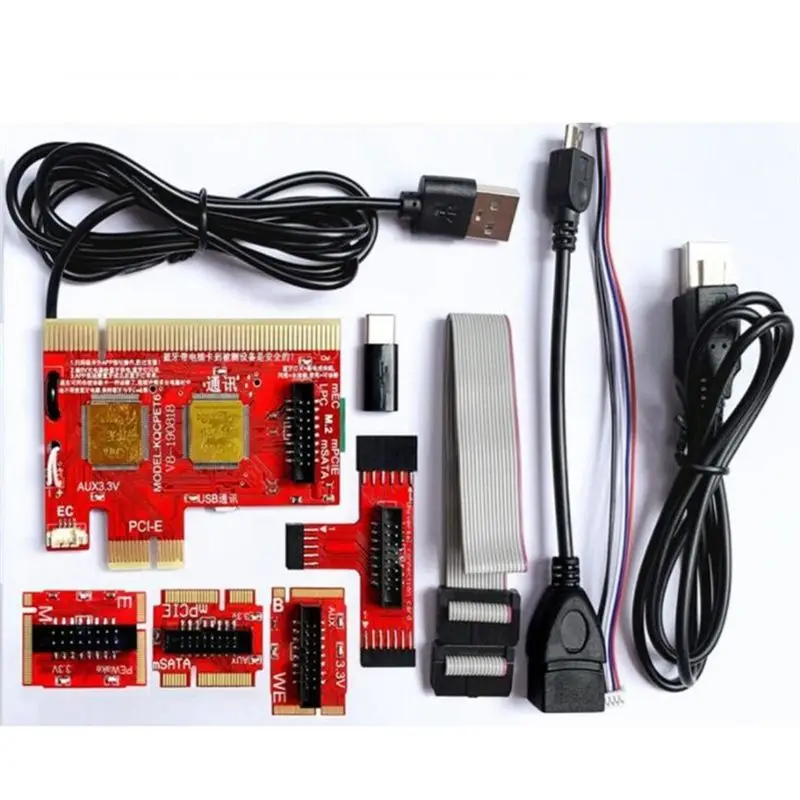A46U V8 Multifunction Laptop and Desktop PC Universal Post Diagnostic Test Card Debug Support PCI,PCI-E,LPC,Mini,MSATA
