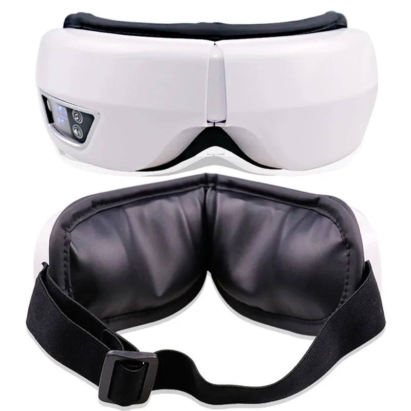 مدلك العين الذكية قابلة للطي الاهتزاز وسادة هوائية ضغط أداة تدليك العين بلوتوث الموسيقى العناية بالعين نظارات العين الاسترخاء التعب #2