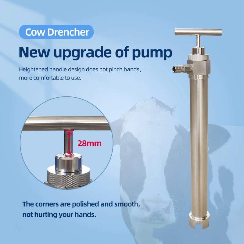 Cow Supplement Fluid, Cattle Gavaged, Cattle Fluid Feeder Cattle Pump System, Cattle Drench pump