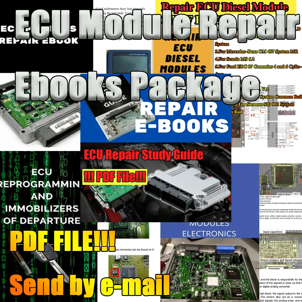 

5pcs ECU Repair E-Books Fullset Study Guide PDF File ECU Modules Reprogramming Course for Workshop Car Truck Diagnostic Helper