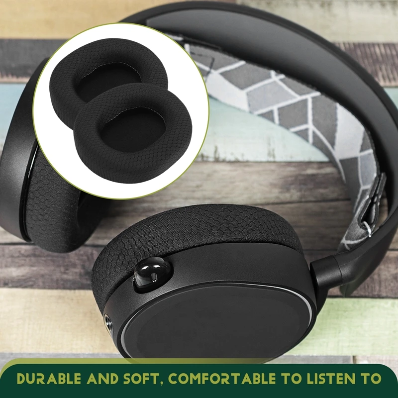 Replacement Earpads Cushions for Arctis 1/3/5/7/7X/9/9X/Pro Wireless Headset Isolation Ear Cushions-A07G