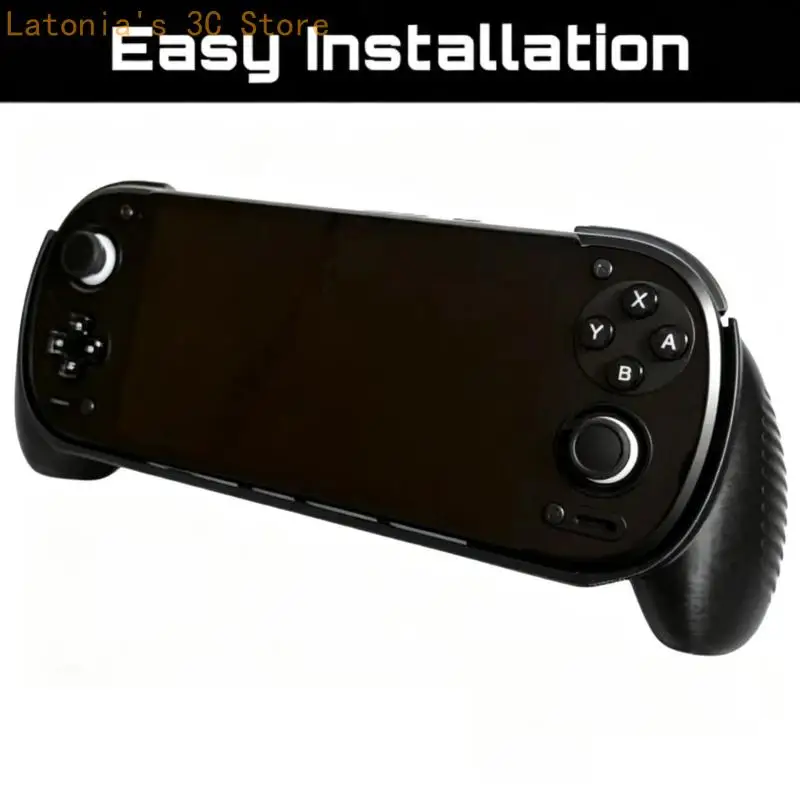 Handheld-Spielgriff für Retroid Pocket 6, 3D-gedruckte Griffschale mit freiliegenden vorderen Bedienelementen und unterer – Detail 5