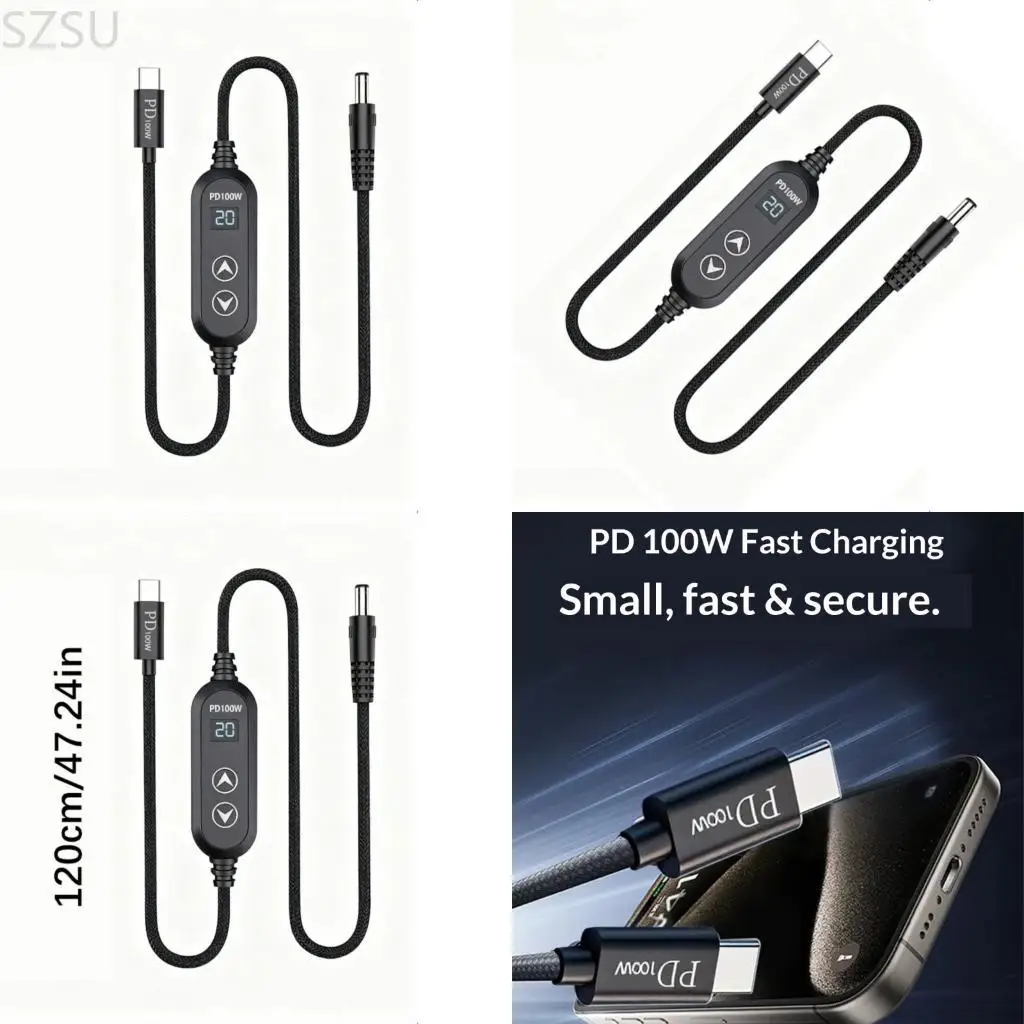 SZSU Type C to Chargers with Adjustable Voltages Enabling PD100W Fast Charging on Legacies Devices Compatibility