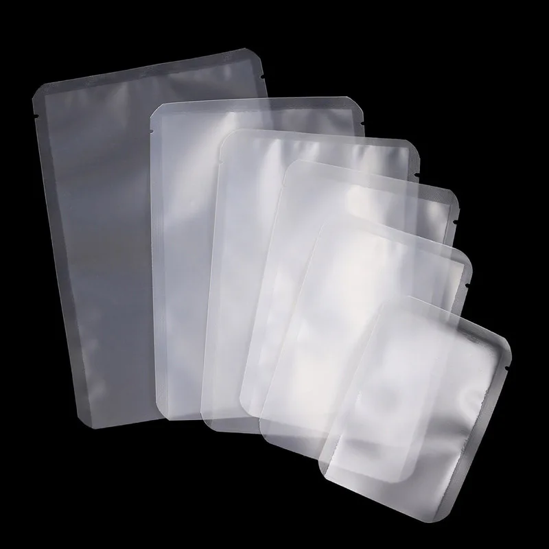 200Pcs Matte Thickened Seal Vacuum Bags Waterproof Dustproof for Food Packaging And Jewelry Storage Pouch Product Trial Bagging