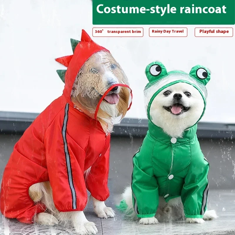 Retriever Dog Raincoats Golden Pet Dog Waterproof Clothes for Small Meduim Big Dog S M L Xl 2xl 5xl 6xl 7xl  Dogs Coat Rain Coat - view 2