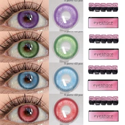 EYESHARE 5Pair Cosplay Color Contact Lenses for 1 Day Daily Lens Blue Contacts Daily Disposable  Comfort Lenses 10Pcs