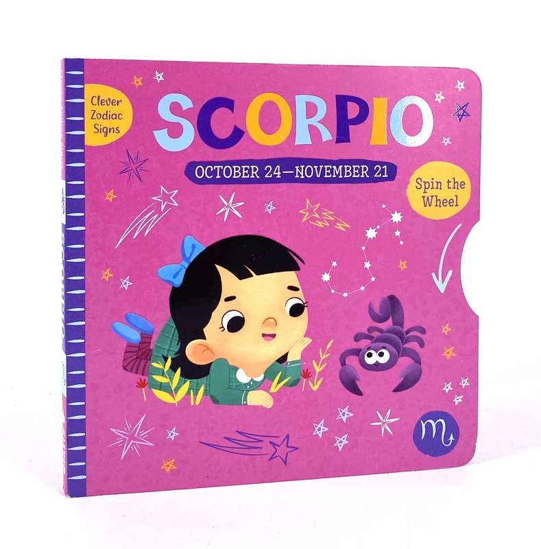 

Parent Child Kids English Early Education Constellation Knowledge Scorpio Studying Reading Cardboard Libros Book Age 2-8