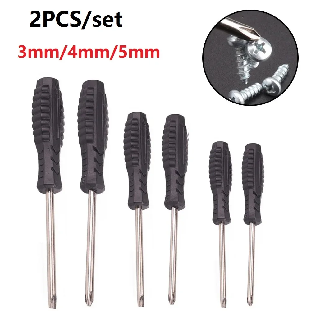 2pcs/Set Mini Multi-Function Precision Screwdriver Set Slotted/Cross small Screw Driver For Mobile Phone Tablet Repaire Tool