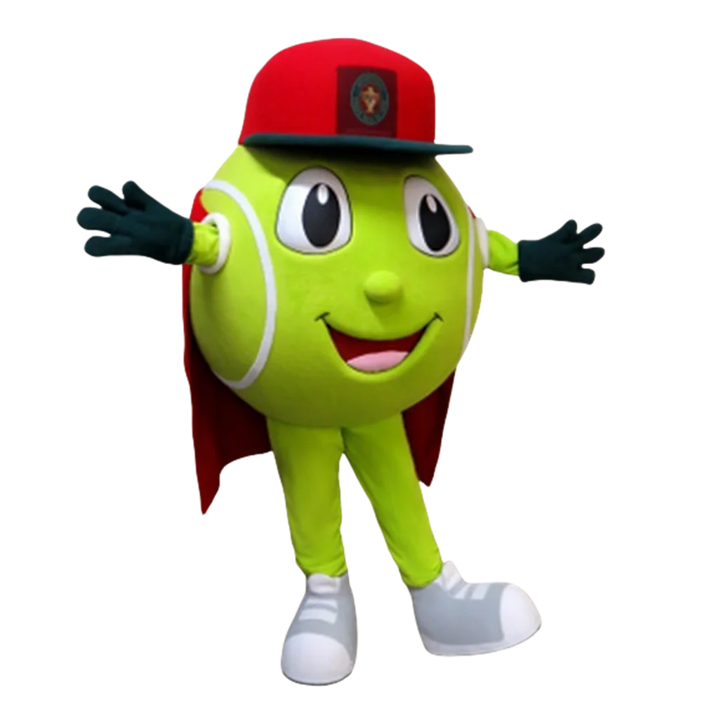 SPORT TENNIS BALL mascot costume adult cartoon character tennis theme animes cosplay carnival fancy dress kits suit for 2087