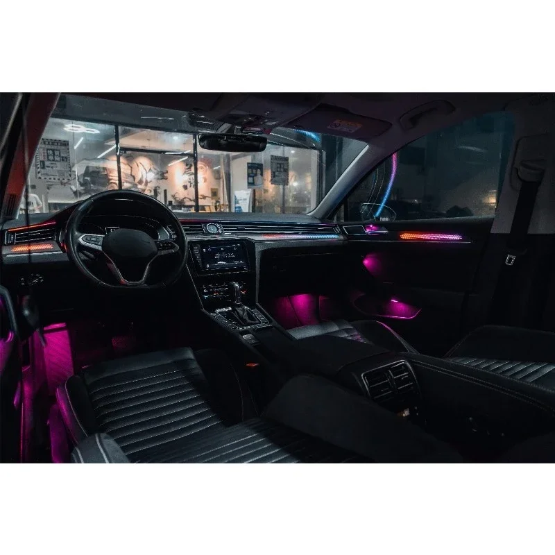 

29 цветов симфония автомобильная атмосфера интерьер светодиодный для VW Magotan Arteon Passat B8 2017-2023 декоративный атмосферный свет