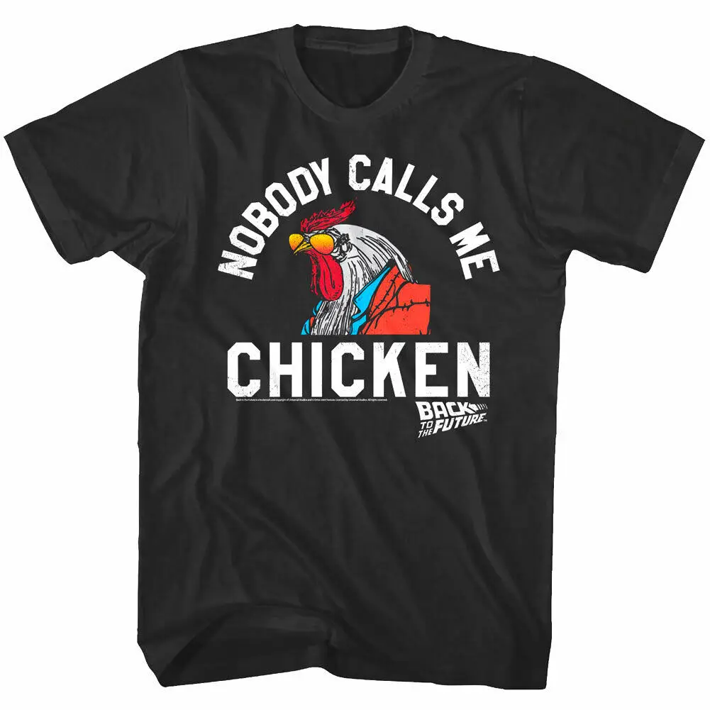 Back To The Future Nobody Calls Me Chicken Men'S T Shirt Marty Mcfly Rooster