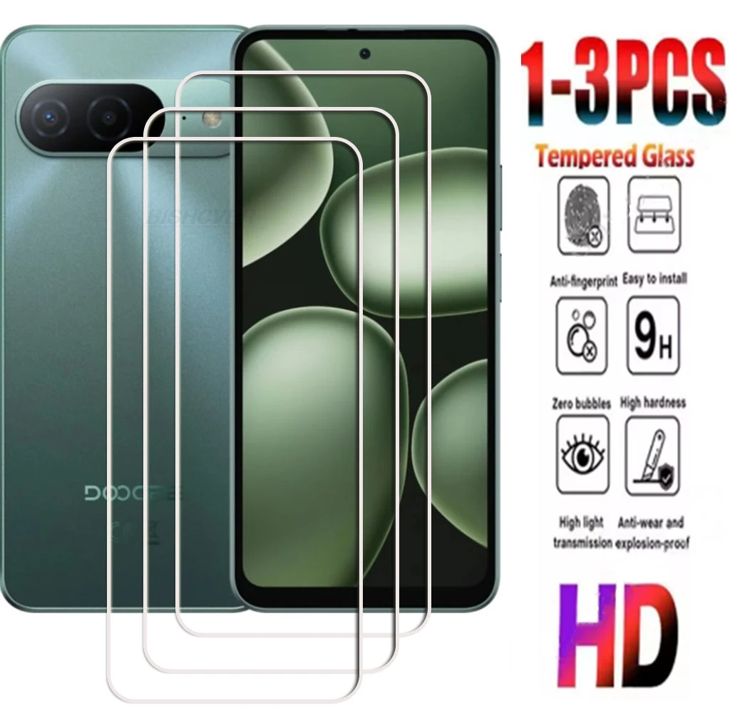 1-3PCS 9H Tempered Glass For Doogee B10 Pro  6.63" 2026 Doogee B10 B10 Pro Screen Protector Cover Film
