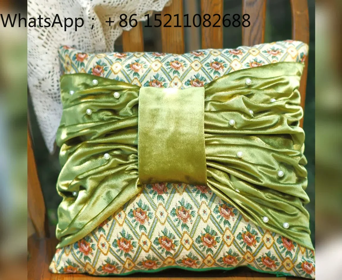 SCY bow sofa throw pillow rose retro cushion cover atmosphere small apartment living room pillow