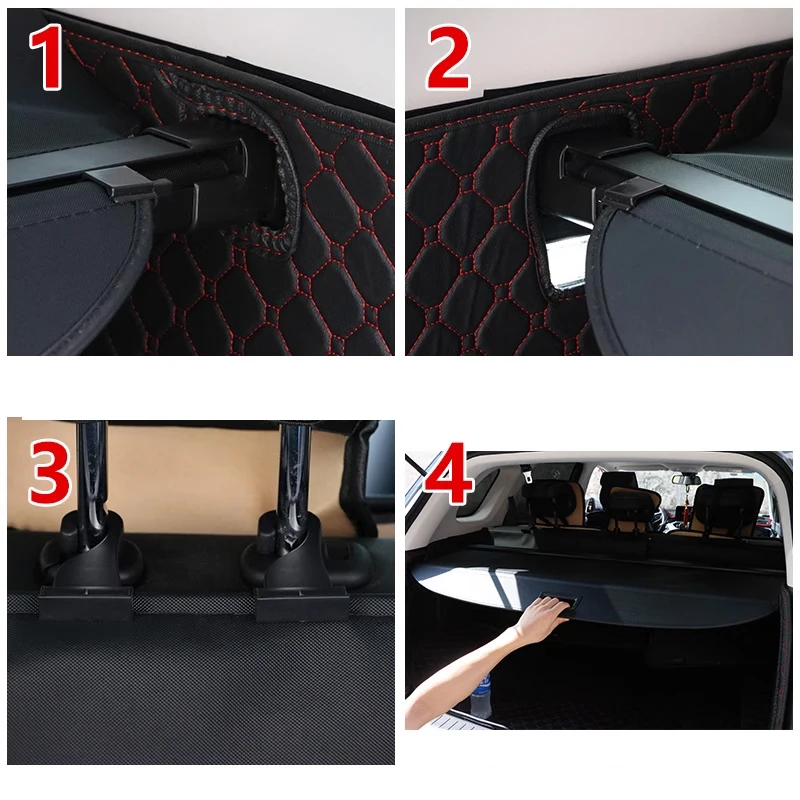 For MAZDA CX-50 VA 2022-2025 Car Rear Trunk Curtain Cover Canvas Rear Rack Partition Shelter Storage Internal Auto Accessories