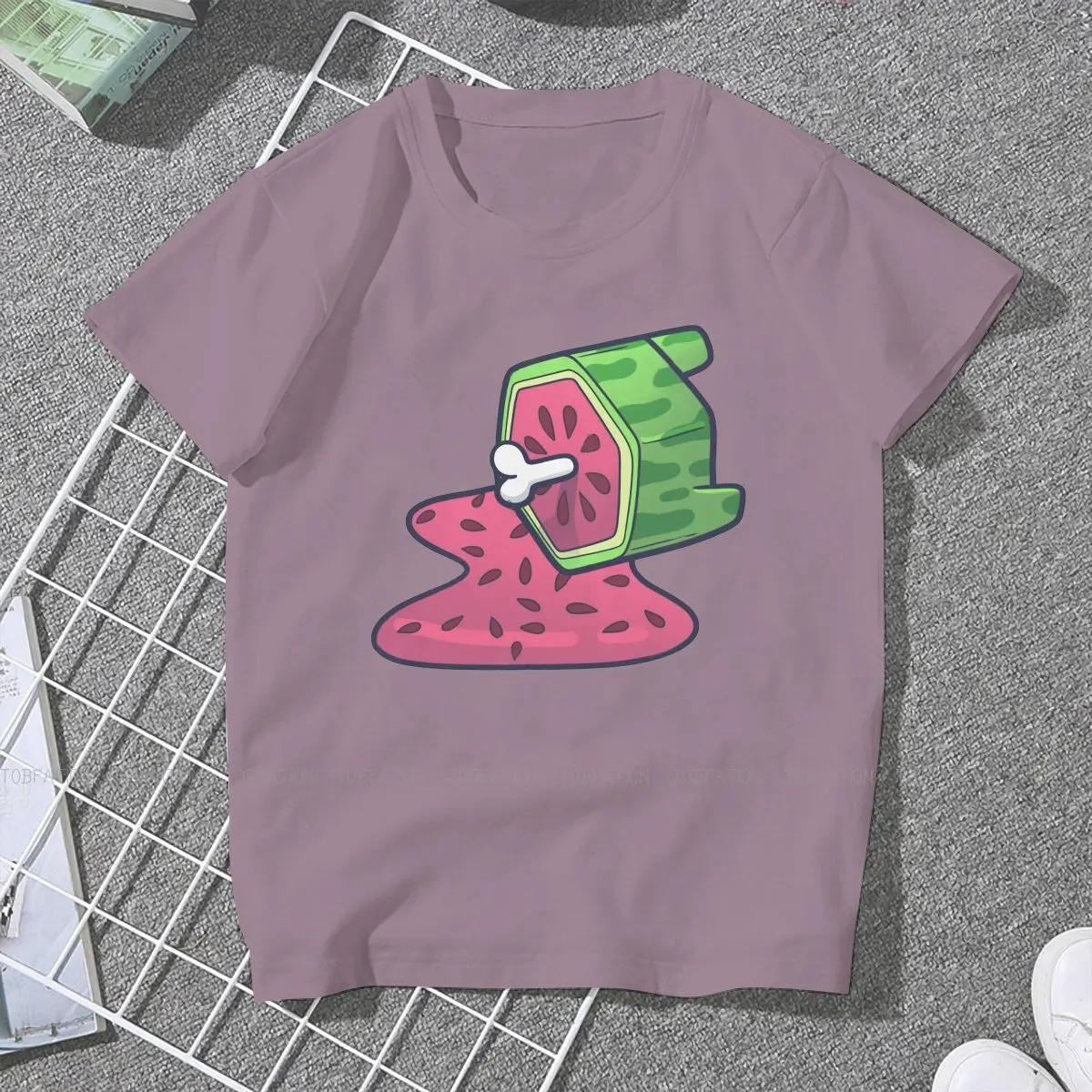 Mr Hipster TShirts Fruit Girl Pure Cotton Streetwear T Shirt O Neck Big Size