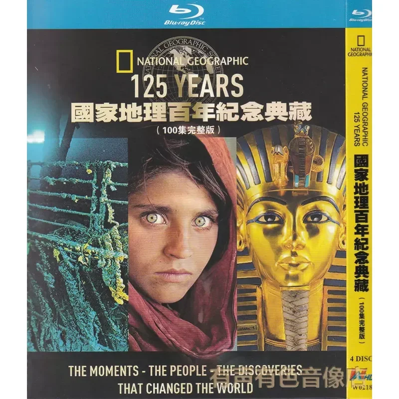 Colección Centenario de National Geographic, Edición Documental, 100 Episodios, Blu-ray de Alta Definición, 4 Discos