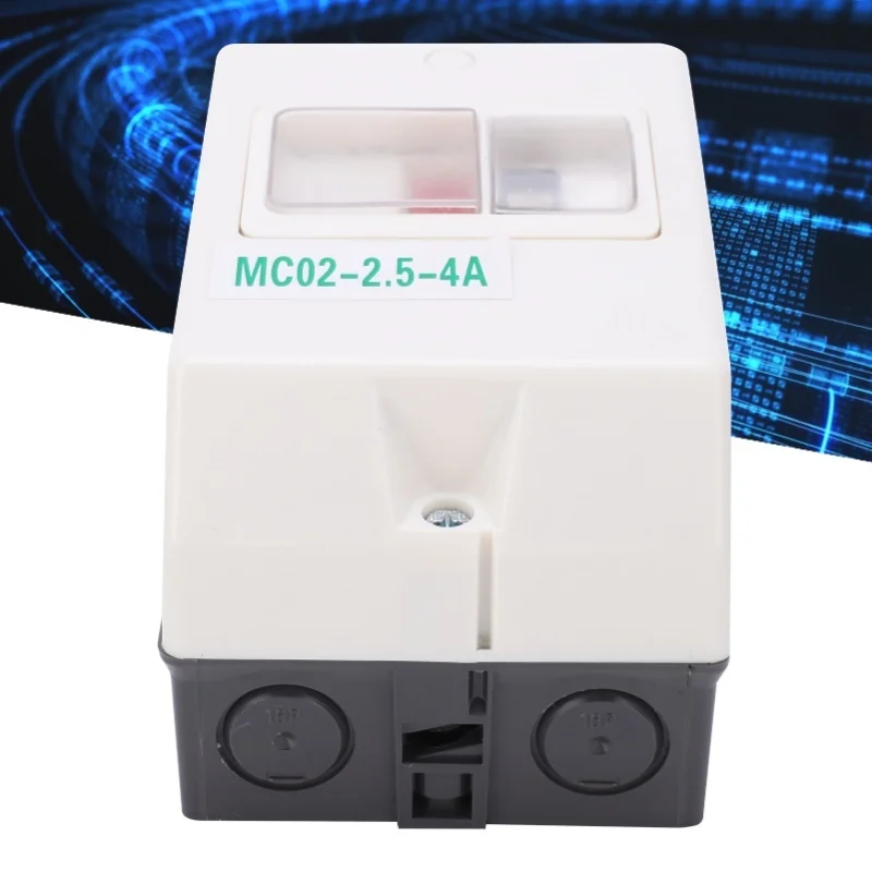 

Защитный выключатель двигателя, электрическая водонепроницаемая защита автоматического выключателя MC02-2.5-4A 220 В/380 В