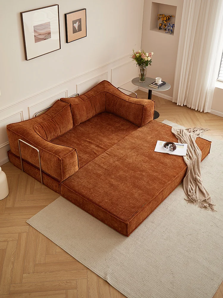 Customizable Multifunctional Transformable Sofa  New Choice for Home Comfort Frameless Teddy Sofa