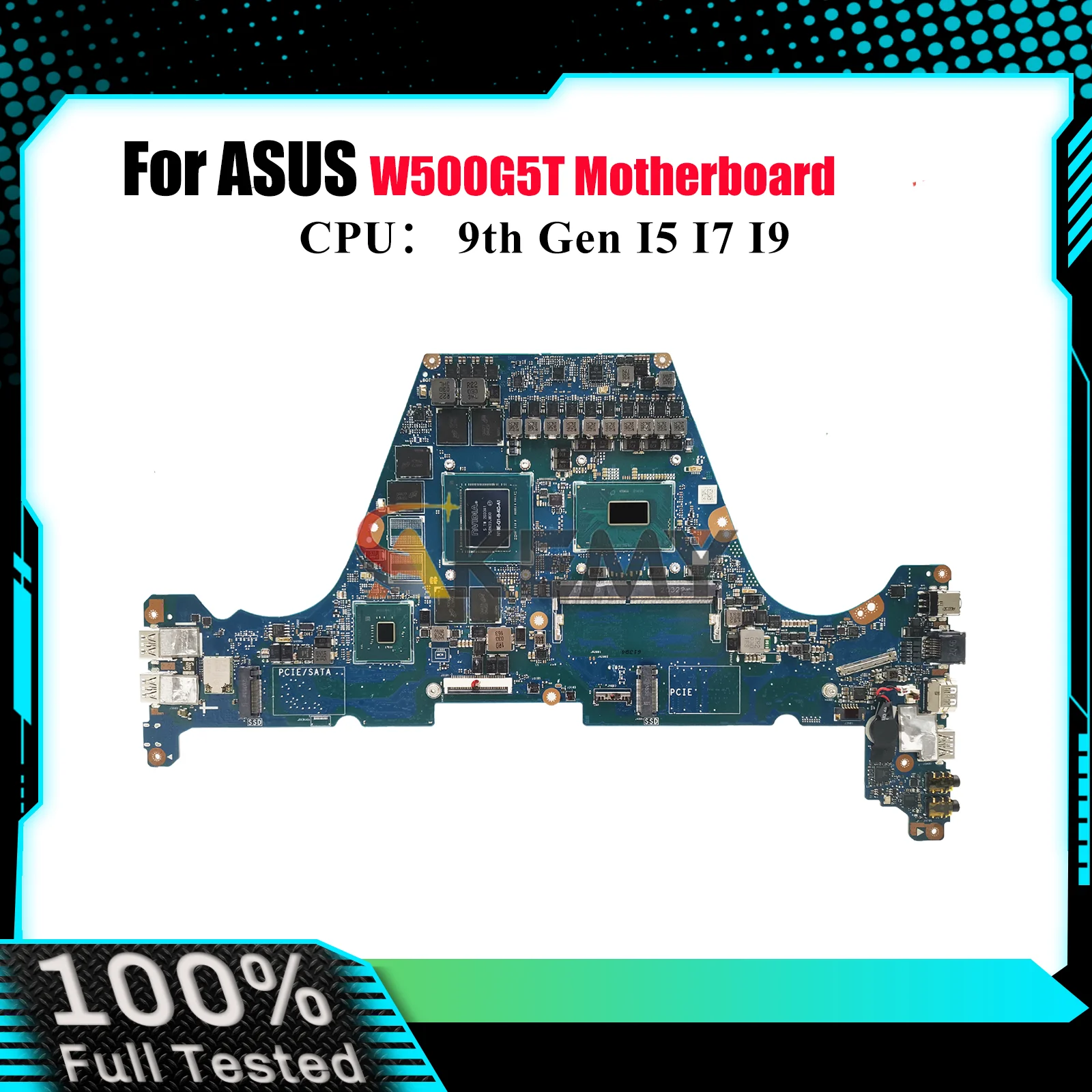 Placa base para ordenador portátil W500G5T para ASUS ProArt W500G5T W500G placa base para portátil con CPU I5 I7 I9 100% pruebas OK envío rápido stk