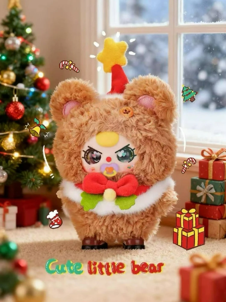 新しいベビー三兄弟クリスマスシリーズドールブラインドボックスかわいいぬいぐるみアニメフィギュアミステリーボックスサプライズドールフェスティバルコレクションギフト
