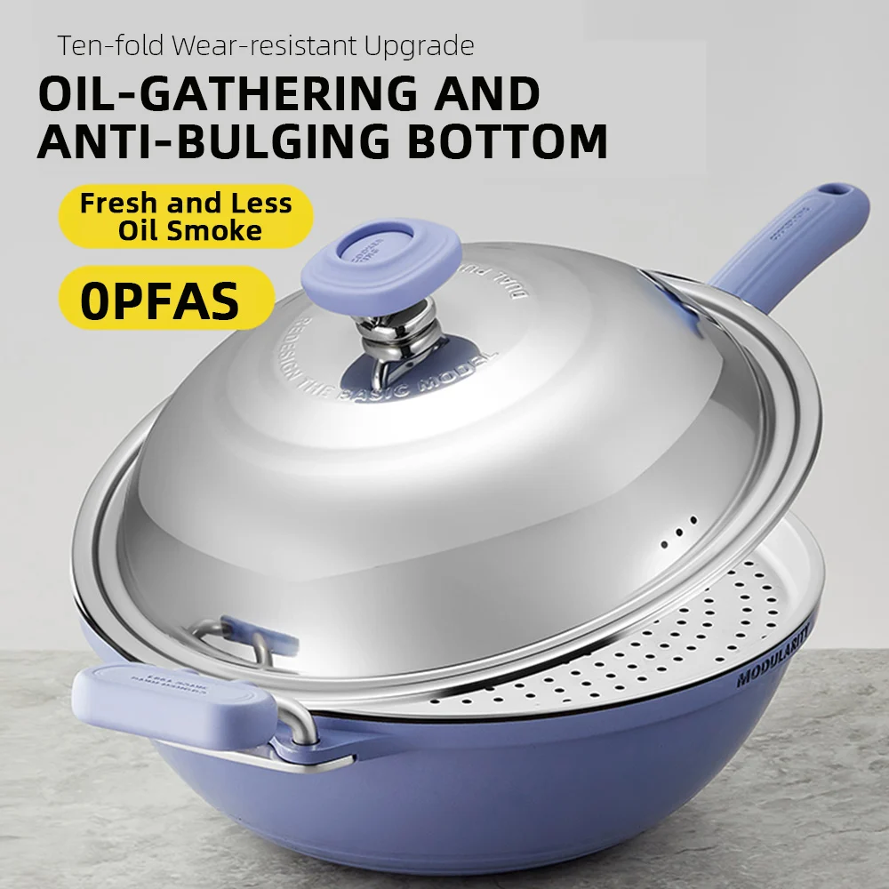 

COOKER KING антипригарная сковорода с керамической глазурью, сковорода для стейка вок, кухонные сковороды для омлета с крышкой для газовой и индукционной плиты