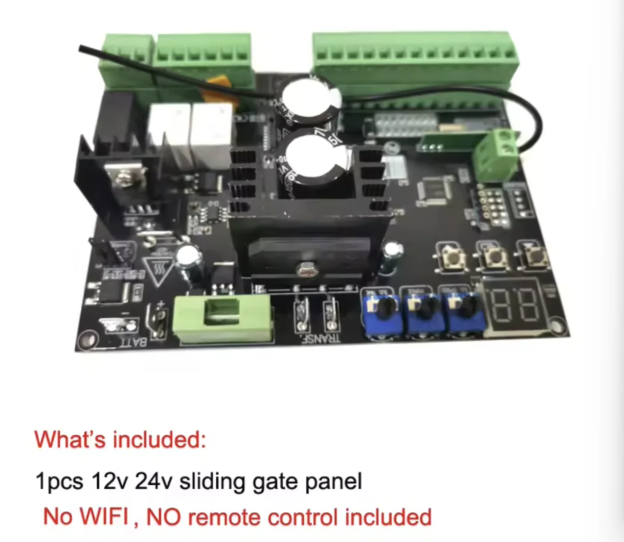 Unité de contrôleur d'ouverture de porte coulissante 12V 24Vdc, Circuit imprimé de remplacement de c