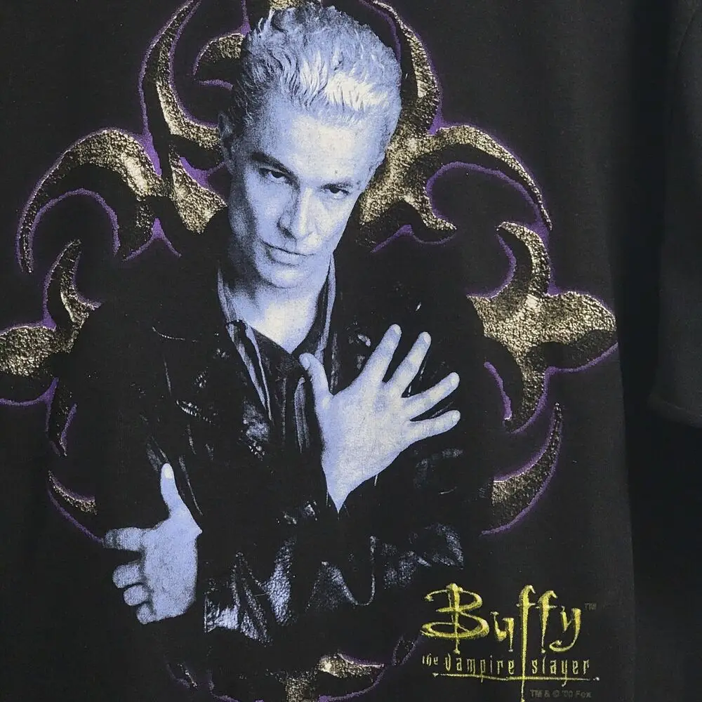 RARE Buffy the Vampire Slayer Spike Vintage Horror Promo Shirt 2XL M&O Knits