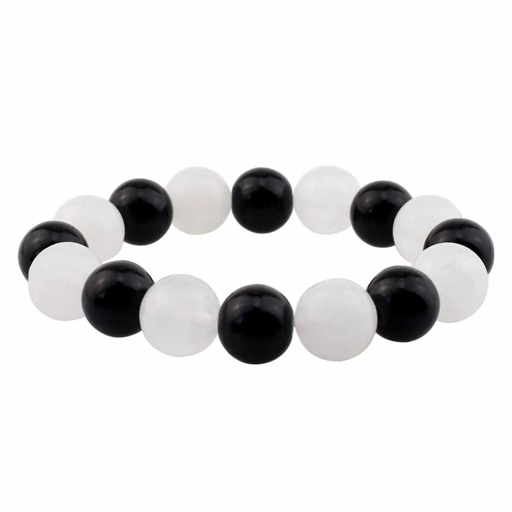 Anime Fruits Basket Kyo Sohma Bracelet White Red Crystal Beads Bangle Bracelets for Women Men Cosplay Props