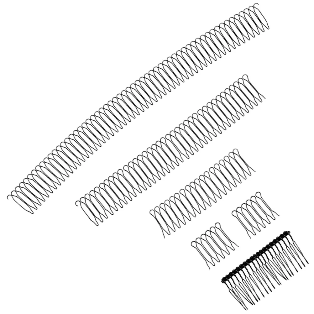 5 Pcs Invisible Hair Finishing Fixer Comb Clip Women Accessories Girl Pin Black Metal U Shape