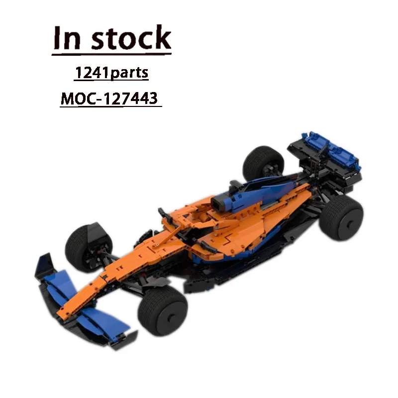 MOC-127443 F1-2022 Spare 42141 Formula Car Building Block Model1241 Building Block Parts Children's Birthday Building Block Toy