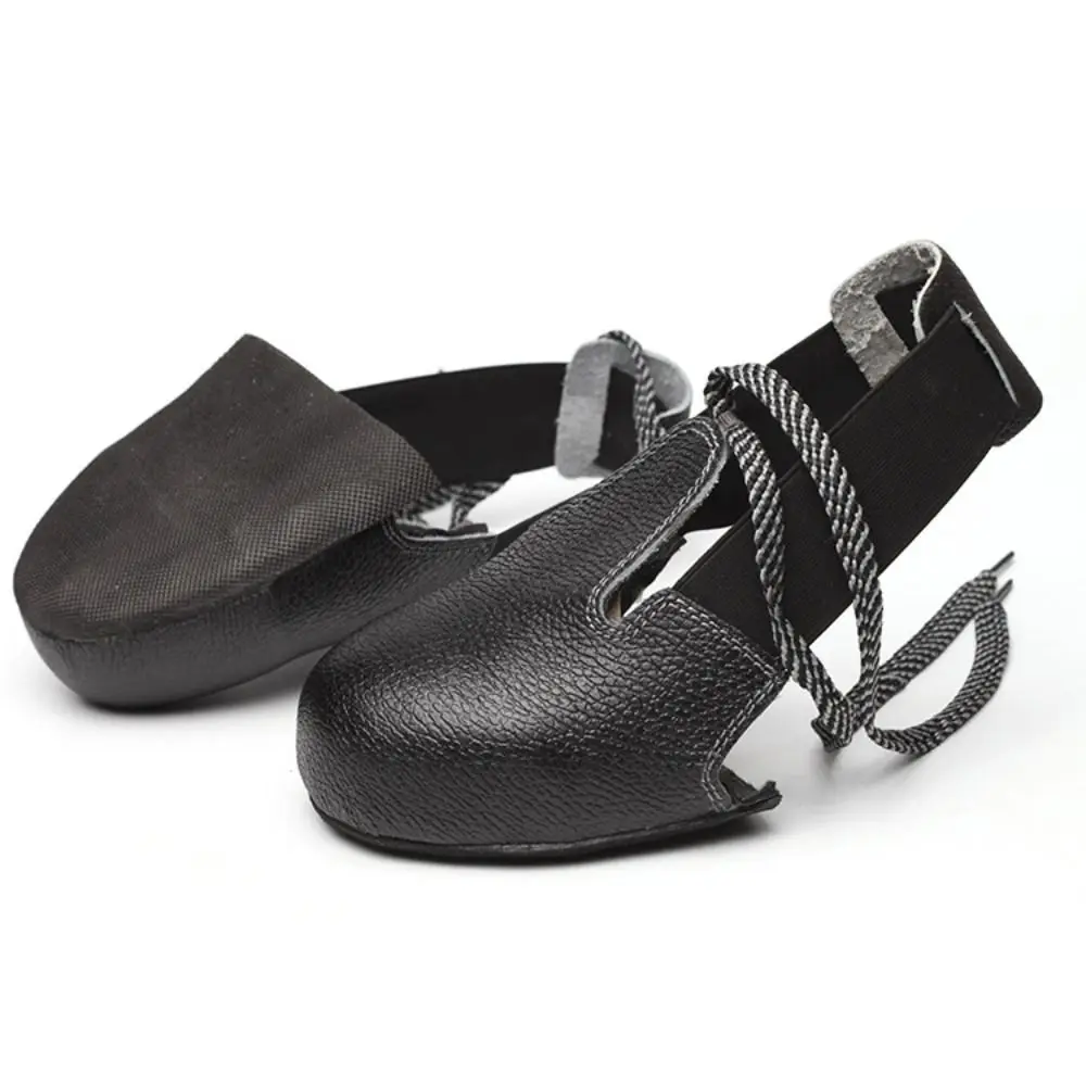 Cubiertas de zapatos de punta de acero antigolpes multiusos, cuero de vaca, puntera de zapato Universal, antideslizante, calzado de seguridad Unisex, industria