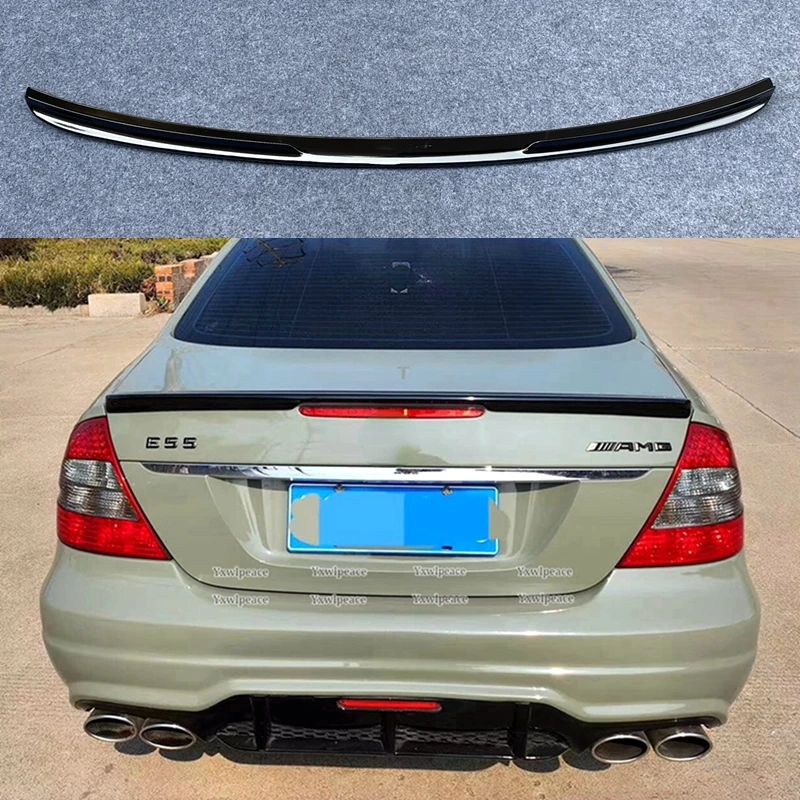 

For Benz W211 2002-2009 Spoiler E240 E280 E320 E350 E63 ABS Plastic Primer Color Rear Trunk Wing Spoiler Body Kit Accessories