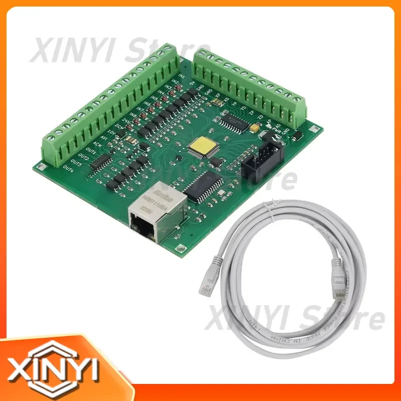 4-Axis Ethernet Motion Card Mach3 Breakout Board CNC Controller Board for Industrial CNC Milling Machine Engraver
