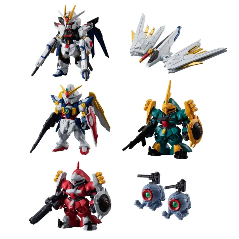 Bandai Genuine GUNDAM CONVERGE 25 FW STRIKE FREEDOM GUNDAM  WING GUNDAM GYUNEI'S JAGD DOGA  For Kids Gift Anime Figure Model