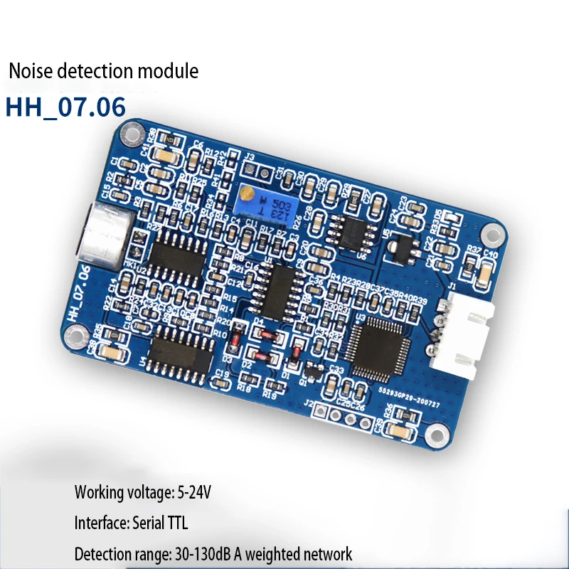 

Noise detection module, environmental noise sound pressure monitoring, industrial grade dust system, serial decibel sensor