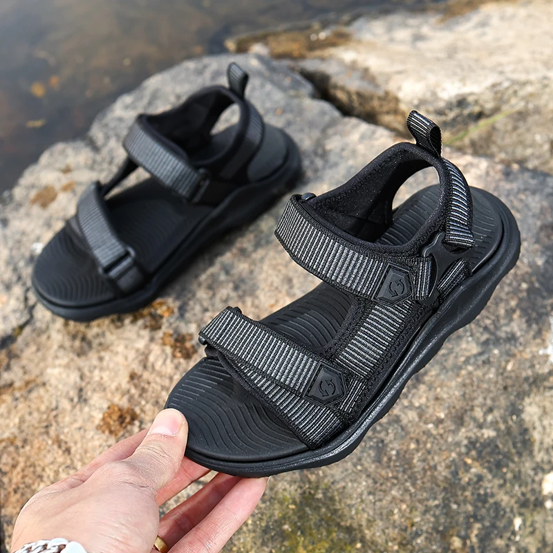 

Summer Children's Sandals Comfortable Lightweight Big Boys' Sandals Soft Soles Kid's Casual Beach Shoes 5-10 Years Old