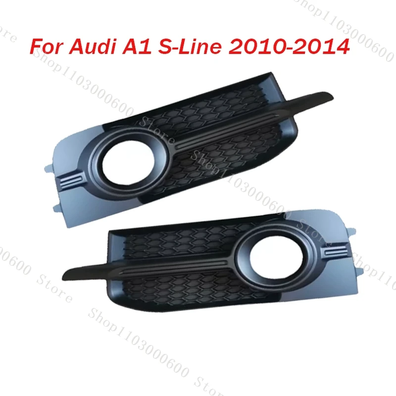 Fog Light Cover For Audi A1 S-Line 2010-2014 Front Bumper Honeycomb Mesh Fog Light Frame Grille Accessories 8X0807682B