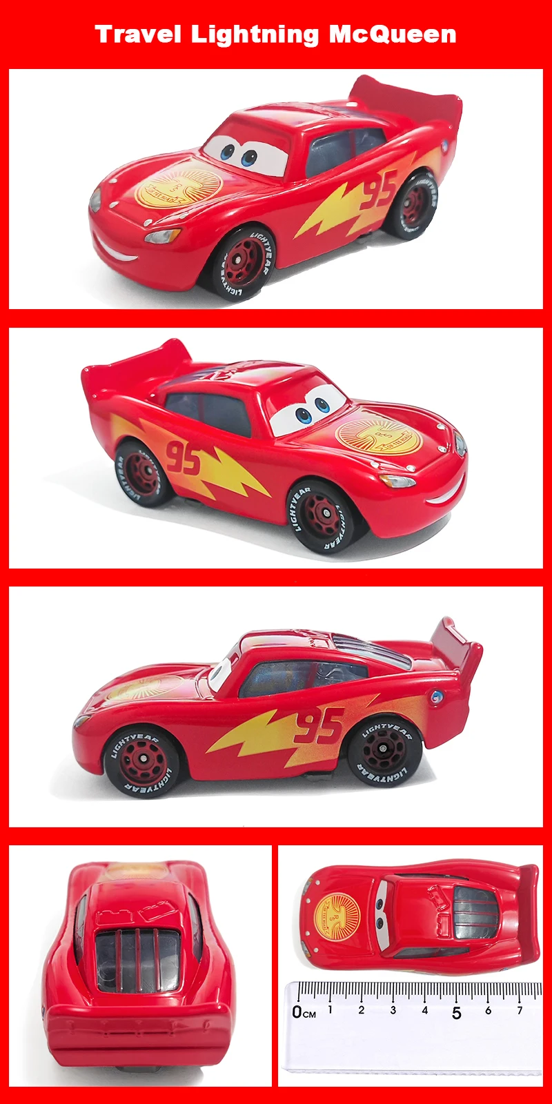 Cars 3 Vergoldetes Feuerwehrauto, Lightning McQueen, Luigi, Guido, Rennspielzeug, 1:55 Metall-Druckguss-Legierungsautos, Spielzeug, Geburtstagsgeschenke – Detail 10
