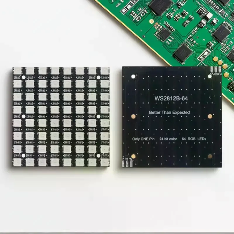 Arduino Compatible WS2812 LED 5050 RGB 8x8 64 Bit Matrix Module Color Light Board