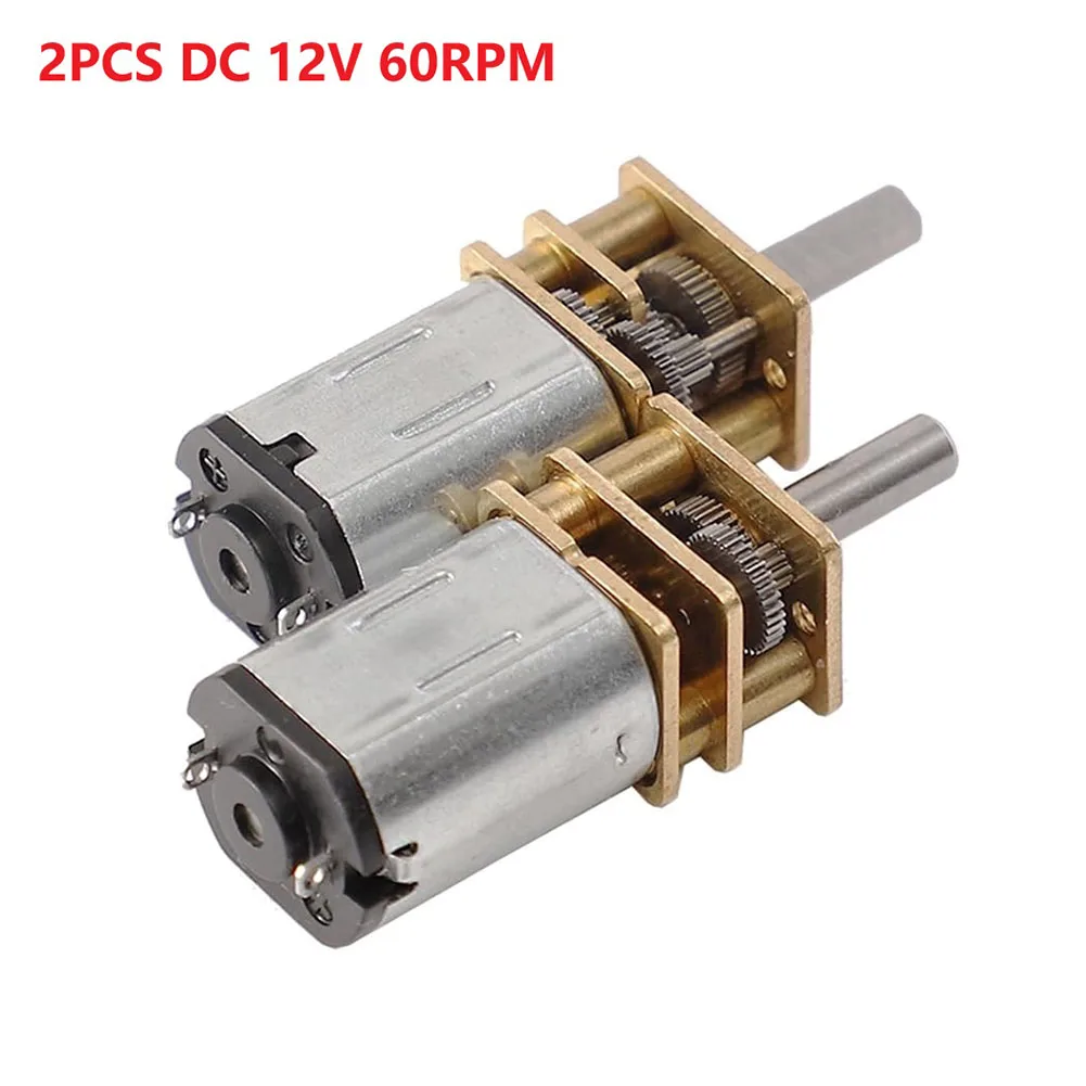 2PCS Metal For GA12-N20 DC 12V Gear Reducer-Reduction Motor Deceleration Gear Motor Tools Parts  DC 12V